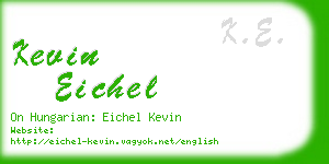 kevin eichel business card